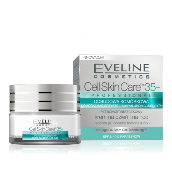 Cell Skin Care 35+ PROFESSIONAL ODBUDOWA KOMÓRKOWA LIFESTYLE, Uroda - CELL SKIN CARE™ ODBUDOWA KOMÓRKOWA to profesjonalny program odmładzający opracowany przez ekspertów laboratoriów Eveline Cosmetics w oparciu o najnowsze osiągnięcia współczesnej kosmetologii i medycyny estetycznej.