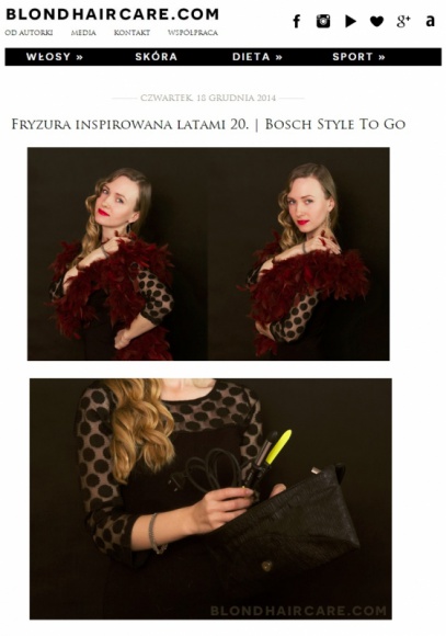 STYLE TO GO – blogerki w akcji LIFESTYLE, Uroda - Marka Bosch uruchamia kolejną akcję w blogosferze, promując linię mini-stylizatorów do włosów „STYLE TO GO”. Do akcji zaangażowały się blogerki z kategorii: fryzury, lifestyle, fitness i uroda. Inicjatorem koncepcji i realizatorem działań jest agencja INSIGNIA.