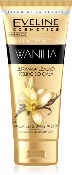 Eveline Cosmetics ULTRANAWILŻAJĄCY PEELING DO CIAŁA WANILIA LIFESTYLE, Uroda - ODMŁODZONA, ELASTYCZNA SKÓRA