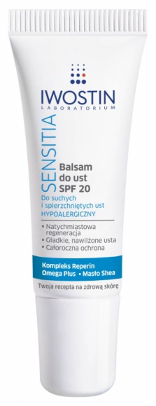 Balsam do ust SPF 20 Iwostin Sensitia - zdrowe i piękne usta przez cały rok LIFESTYLE, Uroda - Latem, gdy nie musimy obawiać się niskich temperatur i efektu spierzchniętych ust, zapominamy o ich pielęgnacji. A o ich kondycję trzeba dbać niezależnie od pory roku. Naprzeciw tej potrzebie wychodzi Laboratorium Iwostin, które proponuje Balsam do ust SPF 20 Iwostin Sensitia.