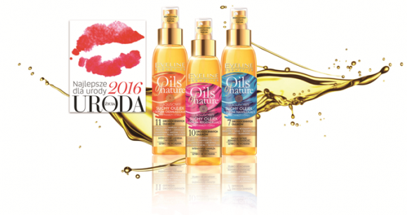 Seria olejków Oils of Nature Eveline Cosmetics z nagrodą „Najlepsze dla Urody” LIFESTYLE, Uroda - Luksusowe suche olejki do ciała i twarzy z serii Oils of Nature Eveline Cosmetics otrzymały nagrodę "Najlepsze dla Urody” magazynu Uroda Życia.