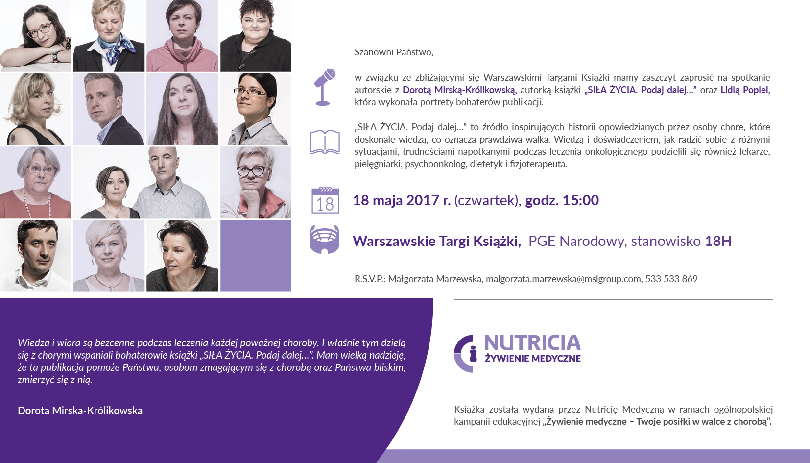 SIŁA ŻYCIA. Podaj dalejâŚPremiera książki, która jest jak lekarstwo