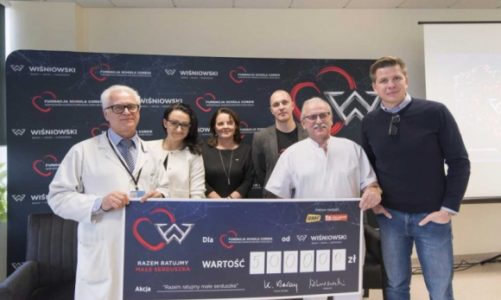 Pół miliona złotych od firmy WIŚNIOWSKI na ratowanie życia dzieci