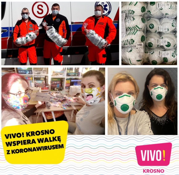 VIVO! Krosno wspiera medyków oraz lokalną społeczność w walce z koronawirusem