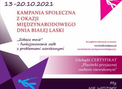 Niewidomi w Bydgoszczy świętują Dzień Białej Laski